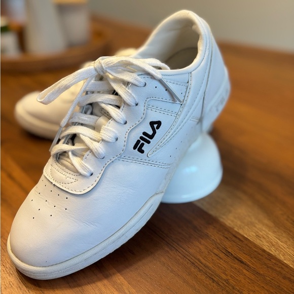 Women’s White Fila  Sneakers - Picture 2 of 10